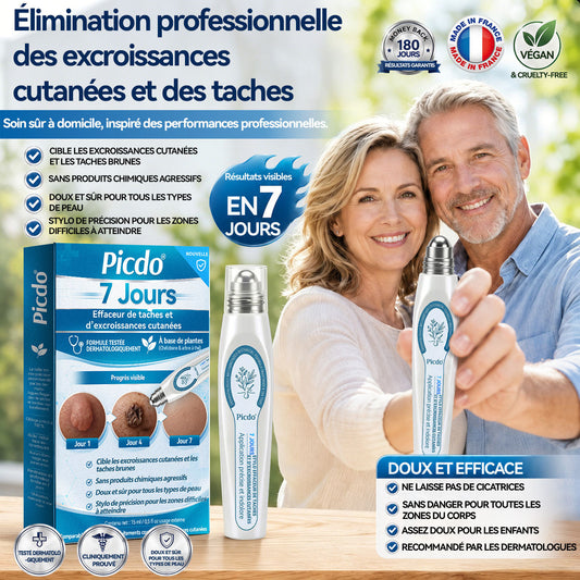 Boutique officielle de la marque 𝐏i𝐜𝐝o® 🍁💖7 Jours Effaceur de taches et d’excroissances cutanées(Zéro douleur, zéro cicatrice – Roller)