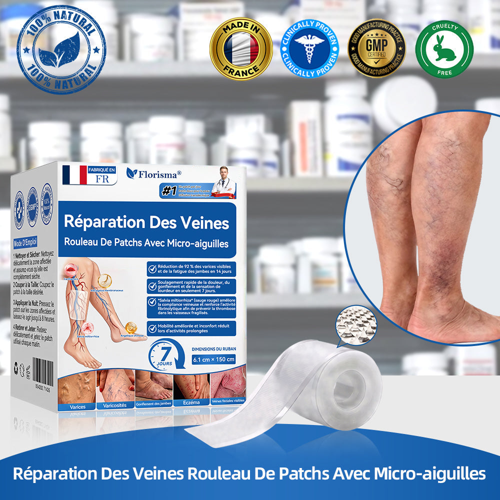 🍁💖𝐅𝐥𝐨𝐫𝐢𝐬𝐦𝐚®𝐑é𝐩𝐚𝐫𝐚𝐭𝐢𝐨𝐧 𝐃𝐞𝐬 𝐕𝐞𝐢𝐧𝐞𝐬 𝐑𝐨𝐮𝐥𝐞𝐚𝐮 𝐃𝐞 𝐏𝐚𝐭𝐜𝐡𝐬 𝐀𝐯𝐞𝐜 𝐌𝐢𝐜𝐫𝐨-𝐚𝐢𝐠𝐮𝐢𝐥𝐥𝐞𝐬⚡Soulagement immédiat, résultats à long terme