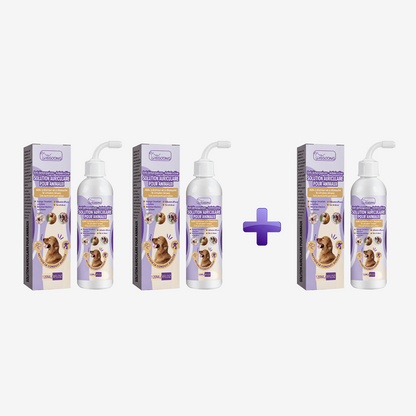 🍁💖Nettoyant doux pour les oreilles des animaux – Formule sans odeur pour chiens et chats