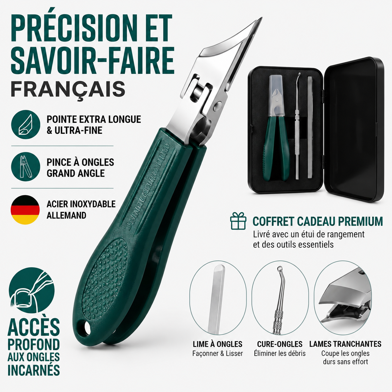 SVOZK® 🍁💖Coupe-Ongles Biseauté À Bec D'aigle | Soulagement pour les ongles épais et adapté aux personnes atteintes d'arthrite