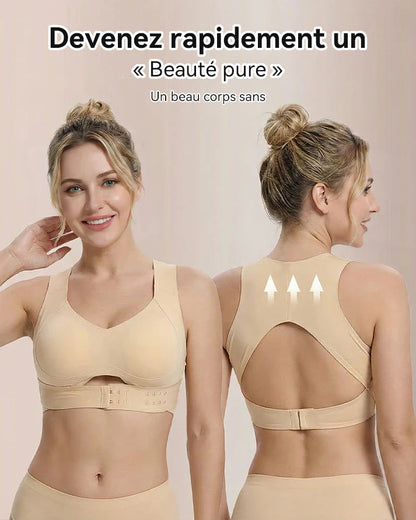 Vnproo®Soutien-Gorge De Posture Sans Armatures À Fermeture Avant Et Dos Croisé