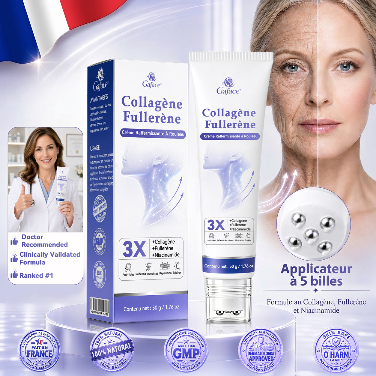 𝐆𝐞𝐟𝐚𝐜𝐞® 🍁💖𝐂𝐨𝐥𝐥𝐚𝐠è𝐧𝐞 𝐅𝐮𝐥𝐥𝐞𝐫è𝐧𝐞 𝐂𝐫è𝐦𝐞 𝐑𝐚𝐟𝐟𝐞𝐫𝐦𝐢𝐬𝐬𝐚𝐧𝐭𝐞 à 𝐑𝐨𝐮𝐥𝐞𝐚𝐮 ✨𝐂𝐨𝐥𝐥𝐚𝐠è𝐧𝐞 & 𝐀𝐜𝐢𝐝𝐞 𝐇𝐲𝐚𝐥𝐮𝐫𝐨𝐧𝐢𝐪𝐮𝐞 | 𝐑𝐚𝐟𝐟𝐞𝐫𝐦𝐢𝐭 𝐥𝐚 𝐏𝐞𝐚𝐮 𝐑𝐞𝐥â𝐜𝐡é𝐞, 𝐑é𝐝𝐮𝐢𝐭 𝐥’𝐀𝐩𝐩𝐚𝐫𝐞𝐧𝐜𝐞 𝐝𝐞𝐬 𝐑𝐢𝐝𝐞𝐬 𝐞𝐭 𝐝𝐮 𝐃𝐨𝐮𝐛𝐥𝐞 𝐌𝐞𝐧𝐭𝐨𝐧