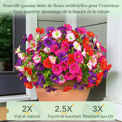 🌼💖🔥Dernier jour : 60 % de réduction🔥 Fleurs de pétunias artificielles résistantes aux UV 2026