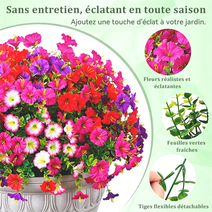 🌼💖🔥Dernier jour : 60 % de réduction🔥 Fleurs de pétunias artificielles résistantes aux UV 2026