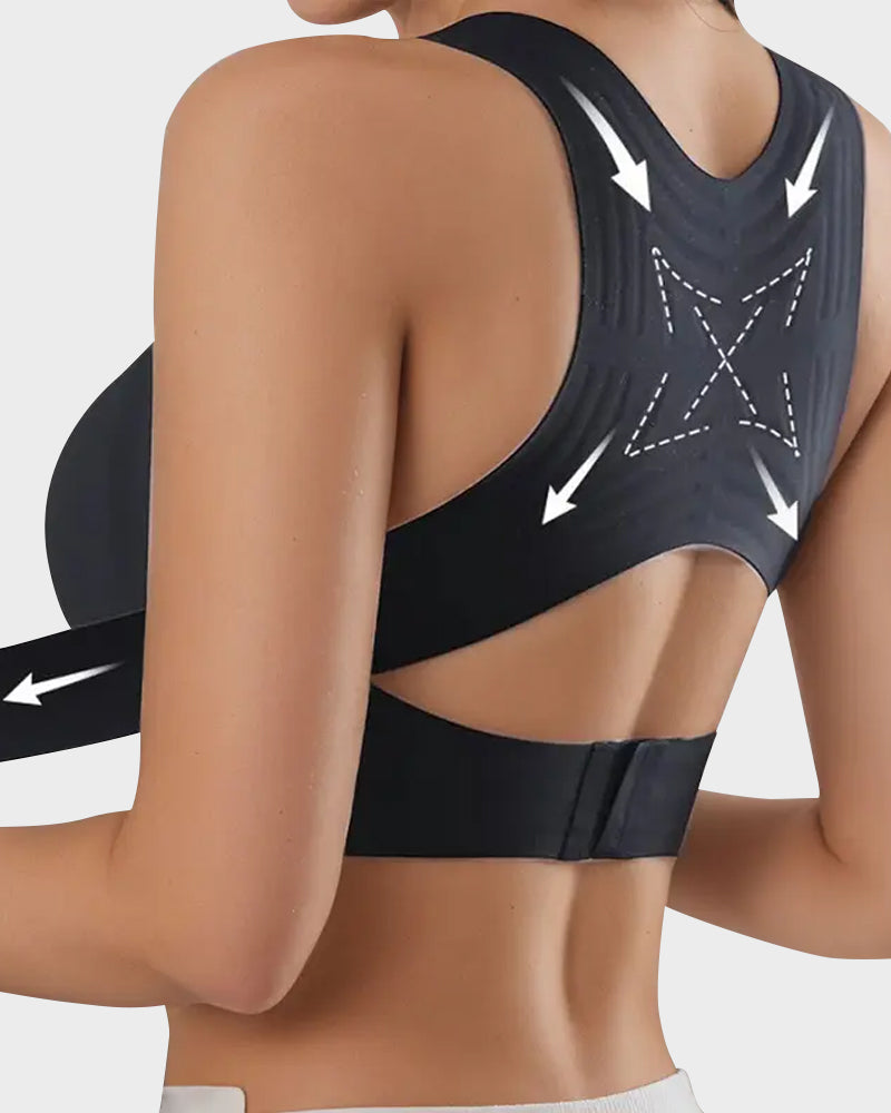 Vnproo®Soutien-Gorge De Posture Sans Armatures À Fermeture Avant Et Dos Croisé
