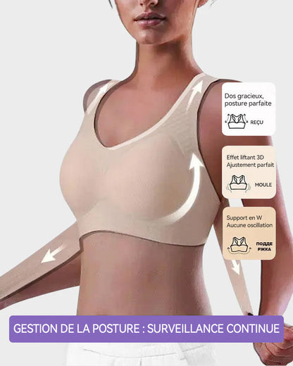 Vnproo®Soutien-Gorge De Posture Sans Armatures À Fermeture Avant Et Dos Croisé