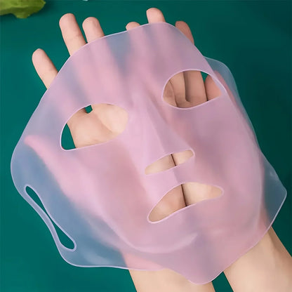 3D Silicone Face Mask Women Skin Care Moisturizing Lifting Firming Anti Wrinkle Reusable Gel Sheet Mask Facial Skin Care Tool